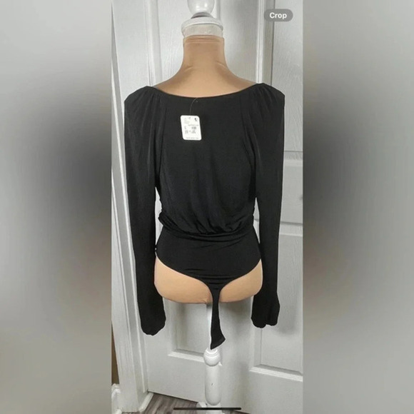 Free‎ People In Your Arms Black Bodysuit 🎀~NWT~Small - Picture 7 of 11